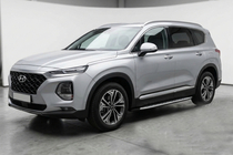 Hyundai Santa Fe 4 2018–2023 Boční prahy Shining V1 (2 ks, hliník) fotografie 1
