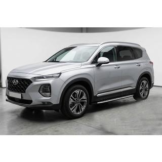 Boční prahy Shining V1 (2 ks, hliník) Hyundai Santa Fe 4 2018–2023 fotografie 1