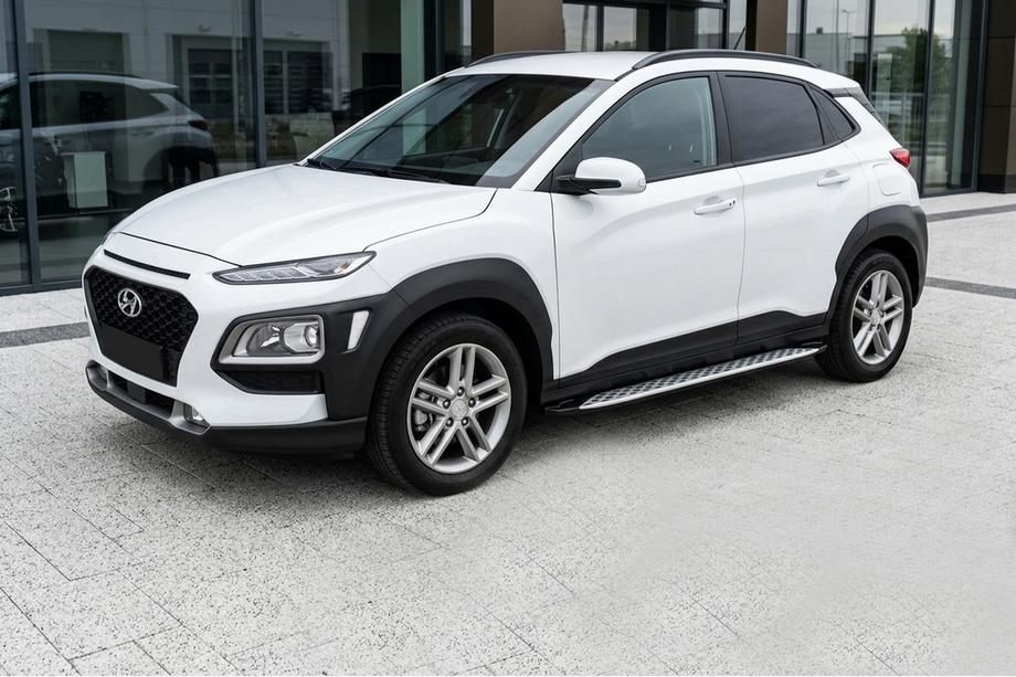 Hyundai Kona 2017–2023 Boční prahy Shining V1 (2 ks, hliník) Fotografie 1