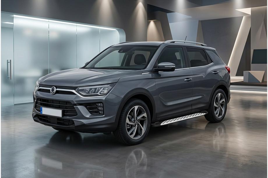 SsangYong Korando 2019– Boční prahy Shining V1 (2 ks, hliník) Fotografie 1