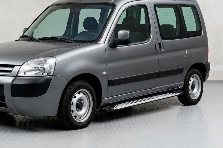 Peugeot Partner 1996–2008 Boční prahy Shining V1 (2 ks, hliník) Image