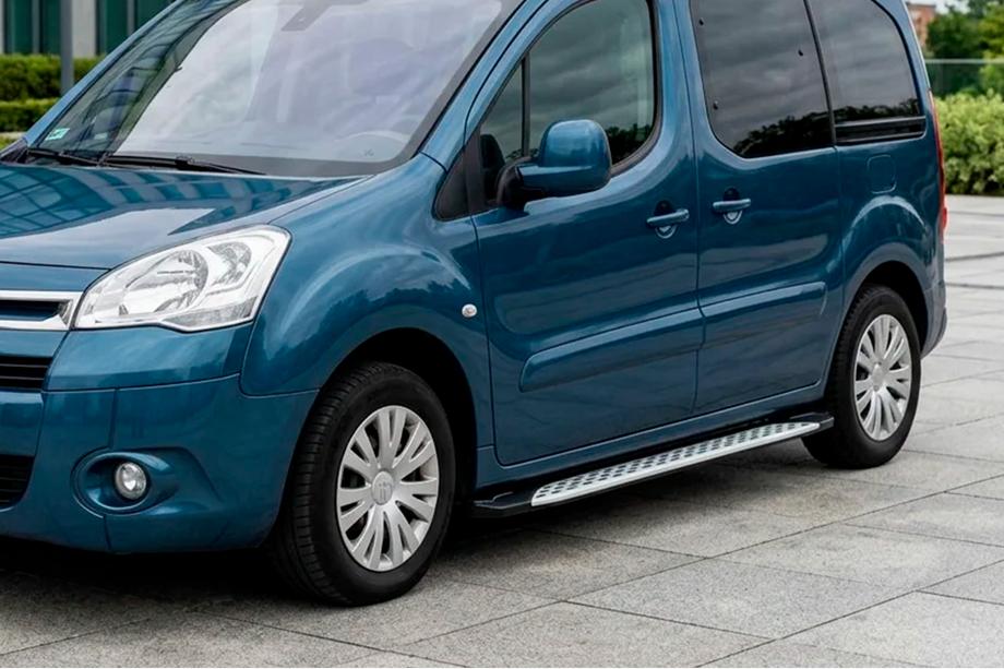 Peugeot Partner Tepee 2008–2018 Boční prahy Shining V1 (2 ks, hliník) Image