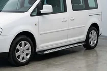 Volkswagen Caddy 2010–2015 Boční prahy Shining V1 (2 ks, hliník) fotografie 1