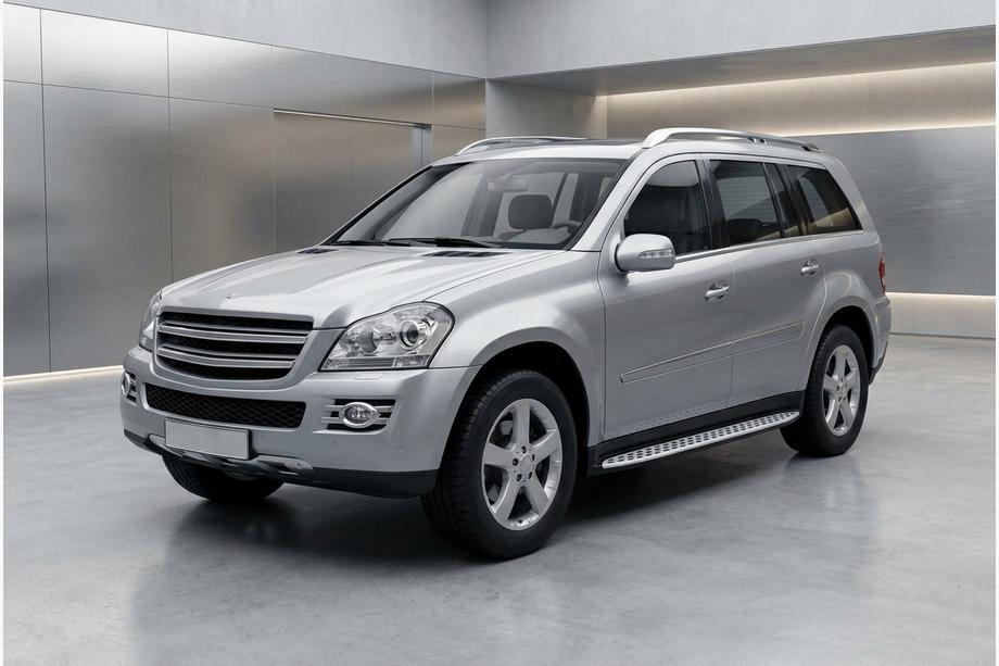 Mercedes GL třída X164 2006–2012 Boční prahy Shining V1 (2 ks, hliník) Image