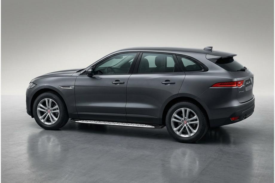 Jaguar F-PACE 2016– Boční prahy Shining V1 (2 ks, hliník) Image
