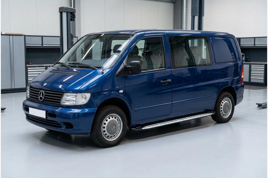 Mercedes Vito W638 1996–2003 Boční prahy Shining V1 (2 ks, hliník) Fotografie 1