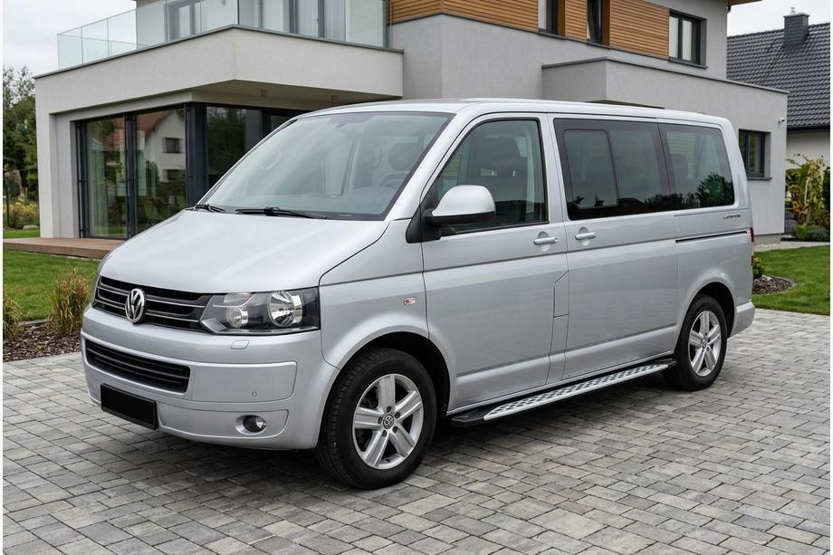 Volkswagen T5 2010–2015 Boční prahy Shining V1 (2 ks, hliník) krátký rozvor Image