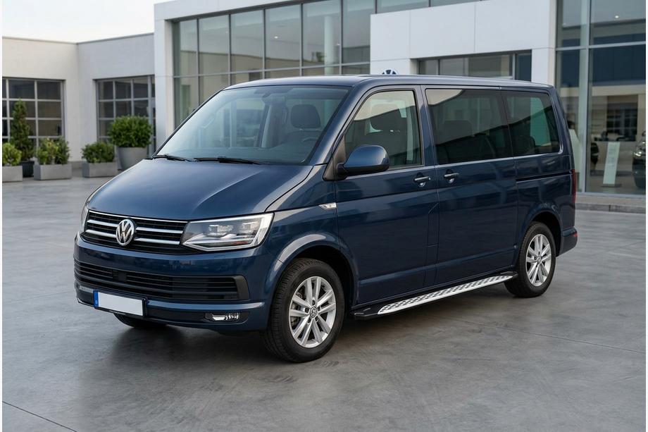 Volkswagen T6 2015–2024 Boční prahy Shining V1 (2 ks, hliník) krátký rozvor Image