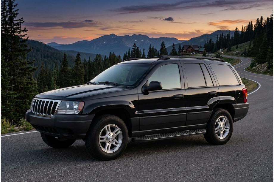 Jeep Grand Cherokee WJ 1999–2004 Boční nášlapy Tayga Black (2 ks, hliník) Image