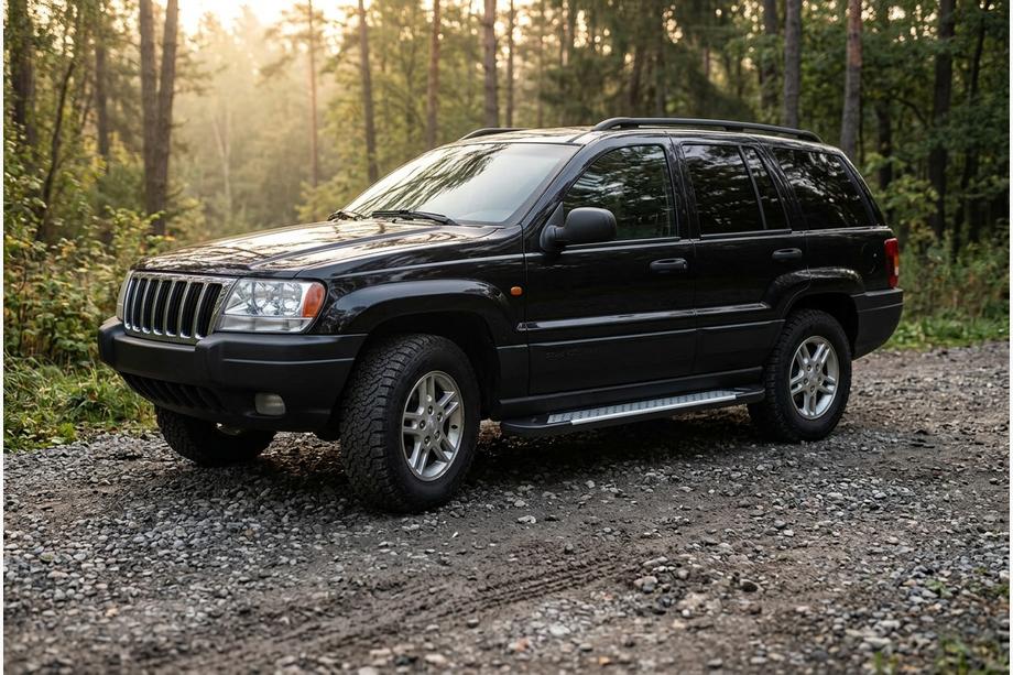Jeep Grand Cherokee WJ 1999–2004 Boční nášlapy Allmond Grey (2 ks, hliník) Image