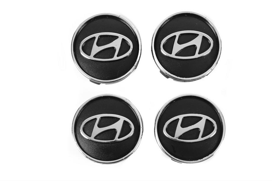 Hyundai Středové krytky kol černé hyun60tur-bl (59 mm na 55 mm, 4 ks) Fotografie 3