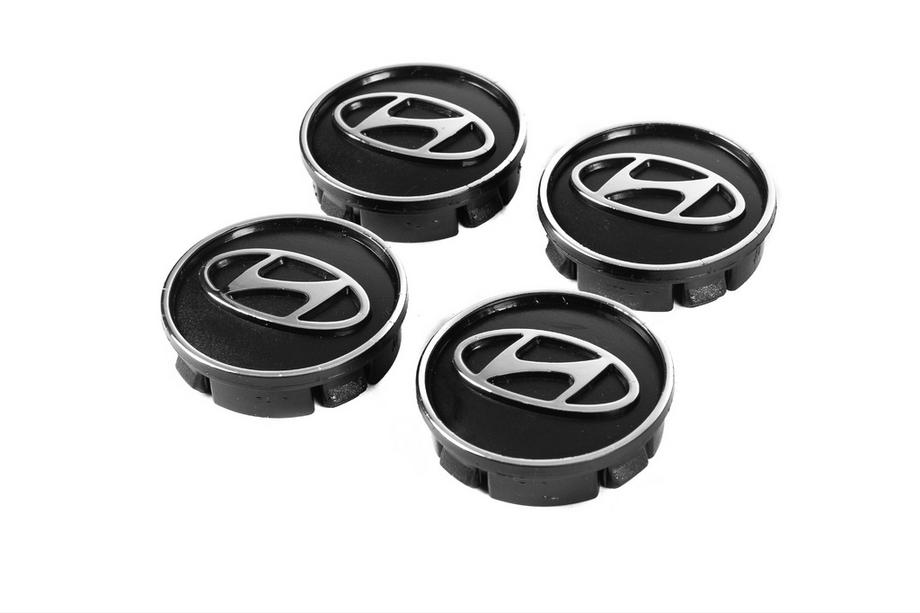 Hyundai Středové krytky kol černé hyun60tur-bl (59 mm na 55 mm, 4 ks) Fotografie 2