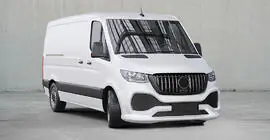 Mercedes Sprinter W907/W910 2018– Přední nárazník s mřížkou z ABS (k lakování) fotografie 7