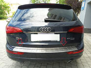 Audi Q5 2008–2017 Nerezová lišta na hranu víka kufru fotografie 4