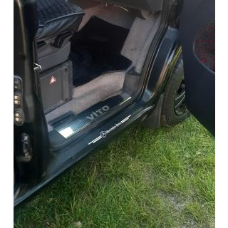 Vnitřní prahové lišty Carmos V1 (3 ks, nerez) Mercedes Vito W638 1996–2003 fotografie 1