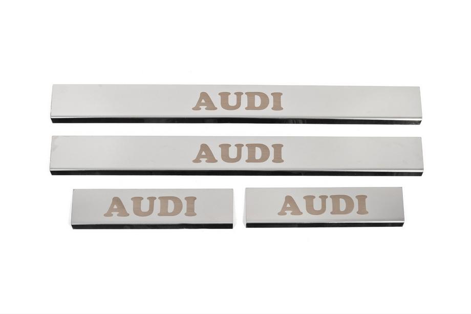Audi A4 B8 2007–2015 Nerezové kryty prahů (4 ks, nerez) Image