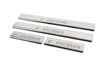 Citroen C-Crosser 2007–2013 Nerezové kryty prahů (4 ks, nerez) fotografie 4