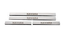 Nissan Navara 2006–2015 Nerezové kryty prahů (4 ks, nerez) fotografie 1