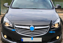 Opel Insignia 2008–2017 Nerezové lišty na masku chladiče (2014–2017) fotografie 3
