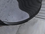 Univerzální gumový spoiler Carmos (120 cm, černý) fotografie 4
