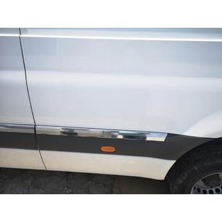 Lišty na dveře (10 ks, nerez) (ExtraLong) Mercedes Sprinter W907/W910 2018– fotografie 4