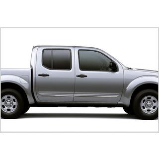 Nerezové lišty na dveře (4 ks) Nissan Navara 2006–2015 fotografie 1