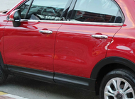Fiat 500X 2014–2024 Okenní lišty (4 ks, nerez) fotografie 3
