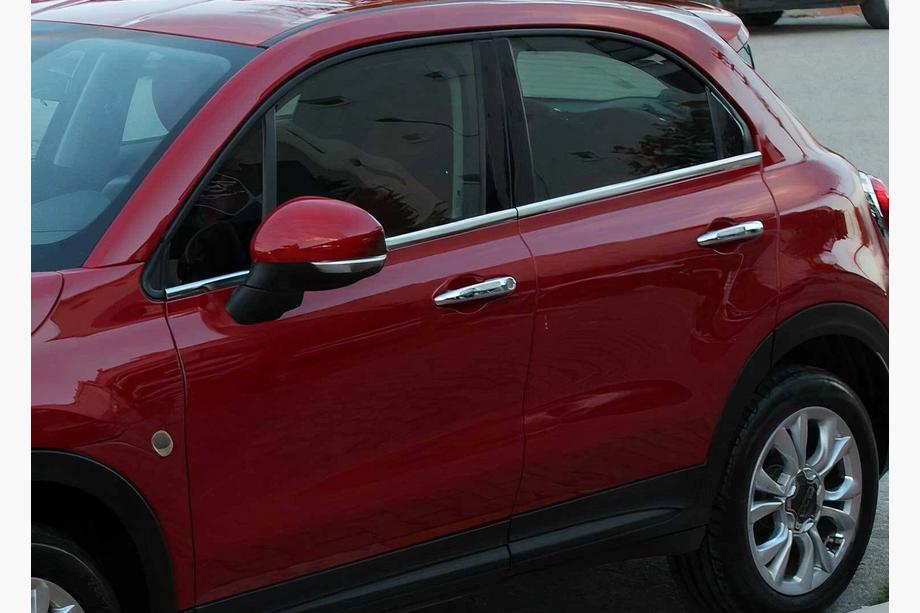 Fiat 500X 2014–2024 Okenní lišty (4 ks, nerez) Image