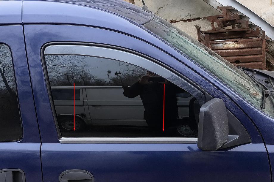 Opel Combo 2002–2012 Okenní lišty (2 ks, nerez) Image