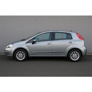 Okenní lišty Carmos (6 ks, nerez) Fiat Punto Grande/EVO 2006–2018 fotografie 1