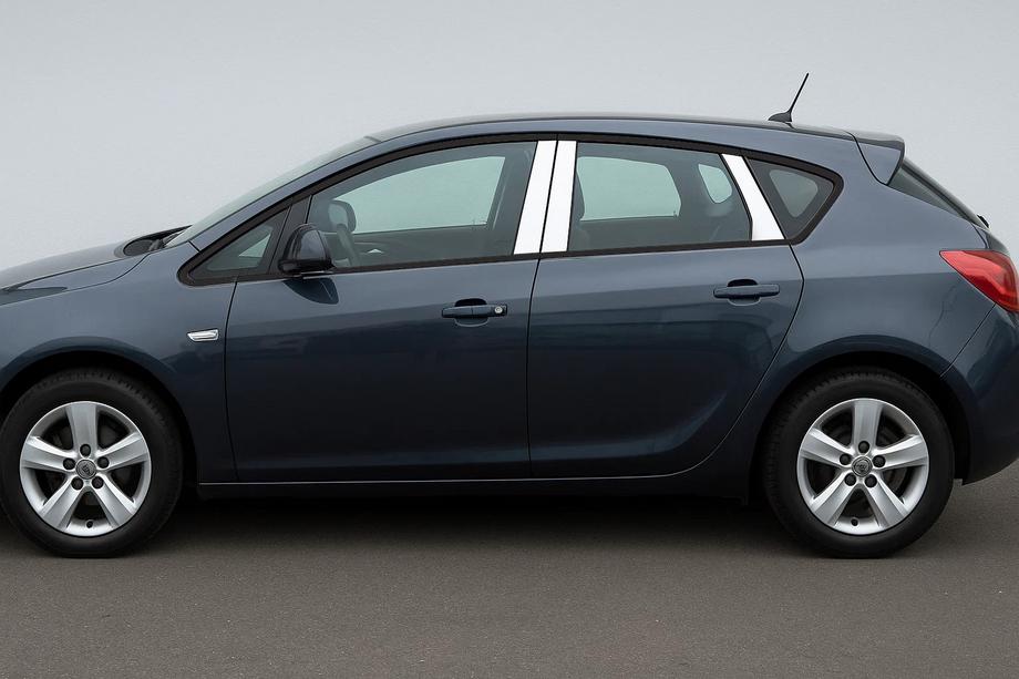 Opel Astra J 2009–2015 Kryty sloupků dveří (HB/SD) (6 ks, nerez) Image