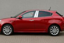 Alfa Romeo Giulietta 2010–2020 Nerezové kryty sloupků dveří (4 ks) fotografie 1