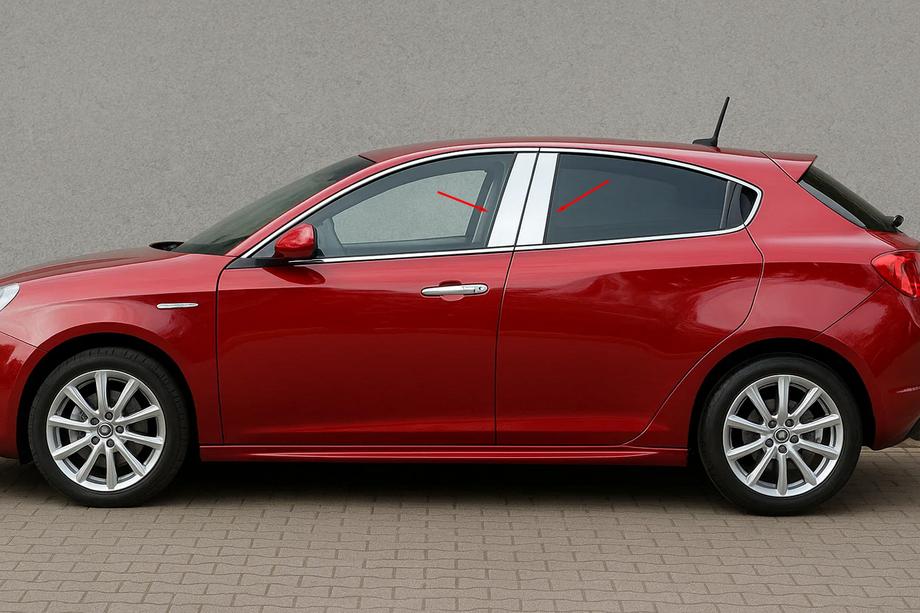 Alfa Romeo Giulietta 2010–2020 Nerezové kryty sloupků dveří (4 ks) Image