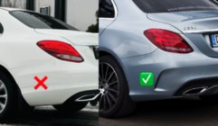 Mercedes C-Class W205 2014–2021 Sada bodykitu s difuzorem (AMG C63-designs 2018-2021) fotografie 6