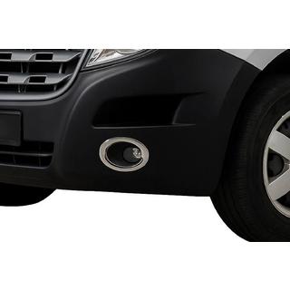 Nerezové rámečky mlhových světel Carmos (2 ks) Opel Movano 2010–2021 fotografie 1