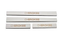Jeep Grand Cherokee WK 2004–2010 Nerezové kryty prahů Carmos V-2 (4 ks, nerez) fotografie 1