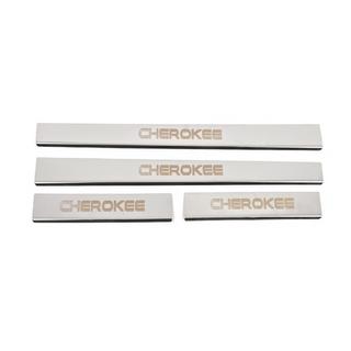 Nerezové kryty prahů Carmos V-2 (4 ks, nerez) Jeep Grand Cherokee WK 2004–2010 fotografie 1
