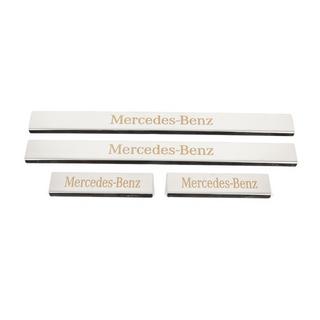 Nerezové kryty prahů Carmos (4 ks) Mercedes C-class W204 2007–2015 fotografie 1