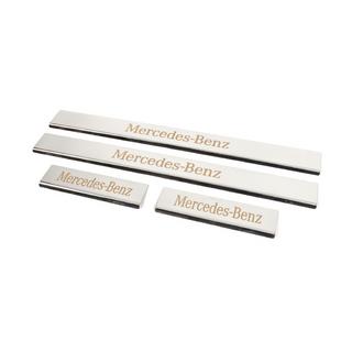 Nerezové kryty prahů Carmos (4 ks) Mercedes C-class W204 2007–2015 fotografie 2