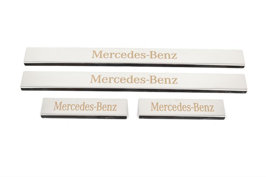 Mercedes C-class W204 2007–2015 Nerezové kryty prahů Carmos (4 ks) Image