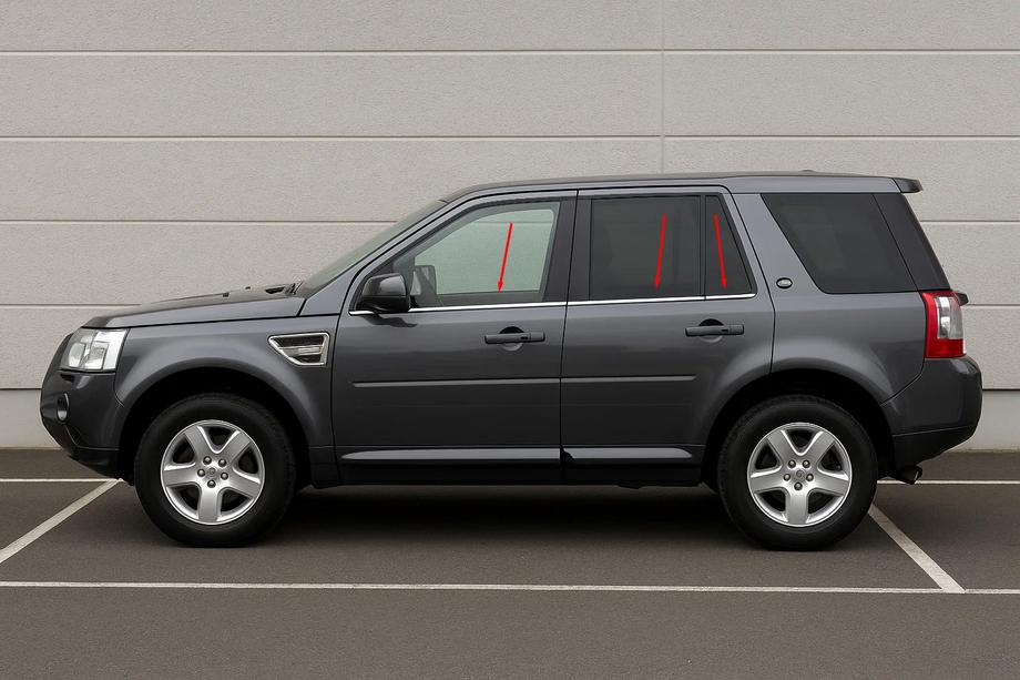 Land Rover Freelander II 2006–2014 Ozdobné okenní lišty (6 ks, nerez) Image