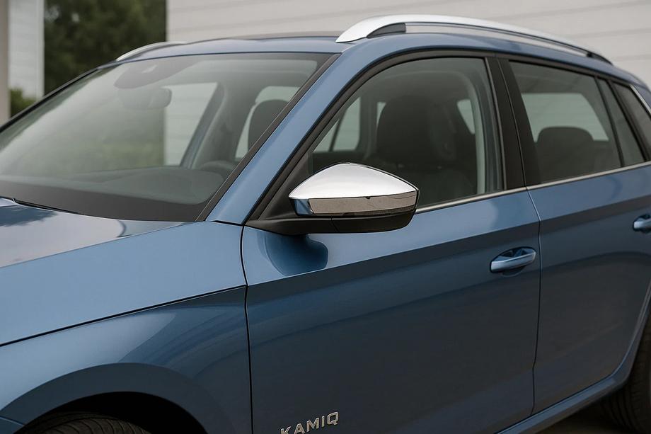 Skoda Kamiq 2019– Nerezové kryty zrcátek (2 ks) Carmos Image