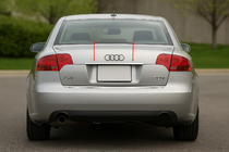 Audi A4 B7 2004–2008 Nerezová lišta nad SPZ (Carmos) V-2 fotografie 1