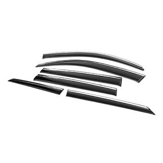 Ofuky oken s chromovou lištou Niken Luxury (6 ks) Toyota Land Cruiser Prado 150 2009–2023 fotografie 3