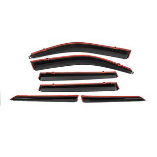 Ofuky oken s chromovou lištou Niken Luxury (6 ks) Toyota Land Cruiser Prado 150 2009–2023 fotografie 4