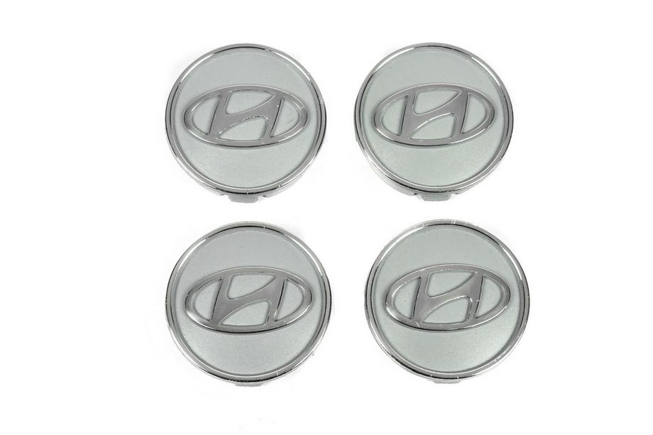 Hyundai Středové krytky disků šedé hyun60tur-sir (vnější 59 mm / vnitřní 55 mm, 4 ks) Image