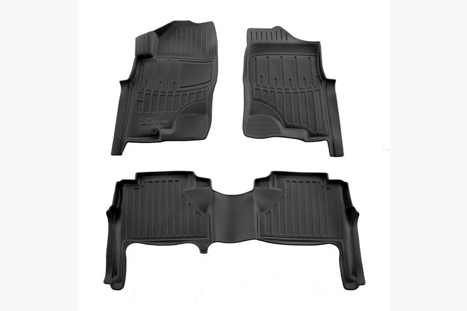 Nissan Navara 2006–2015 Gumové autokoberce Stingray 3D (5 ks, polyuretan) Image