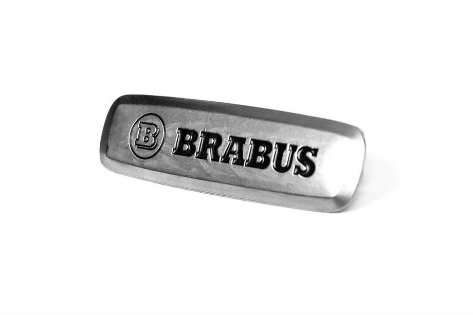 Mercedes-Benz Brabus hliníkový emblém na autokoberce (1 ks) Fotografie 2