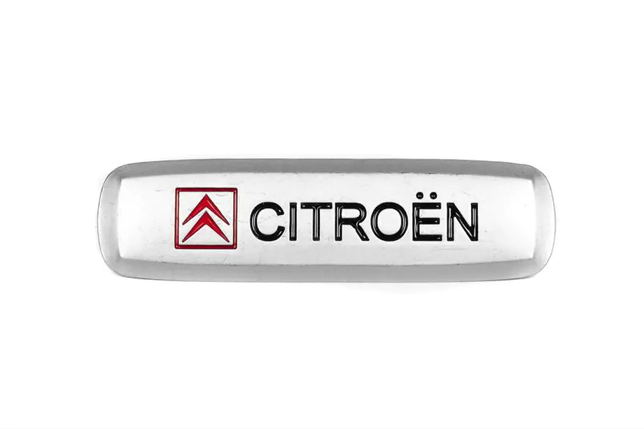 Citroen Hliníkový štítek na autokoberce (1 ks) Fotografie 1