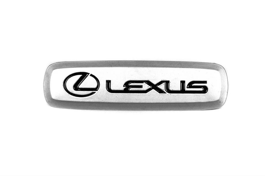 Lexus Hliníkový štítek na autokoberce (1 ks) Fotografie 1
